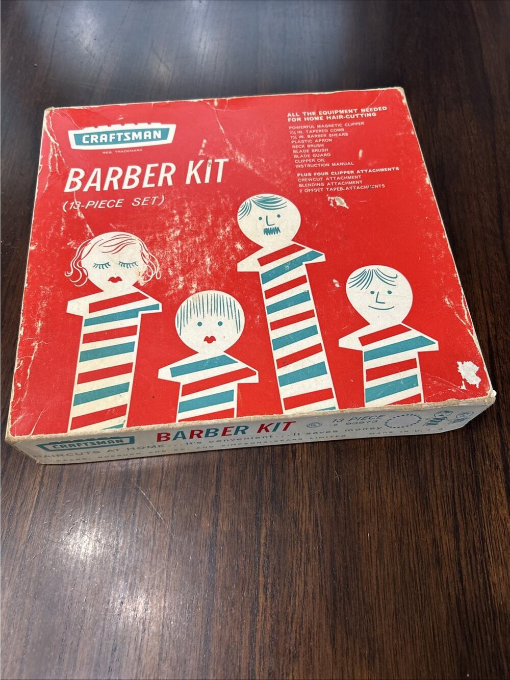 Vintage Craftsman Barber Shop Kit Incomplete Clippers Work See Pictures